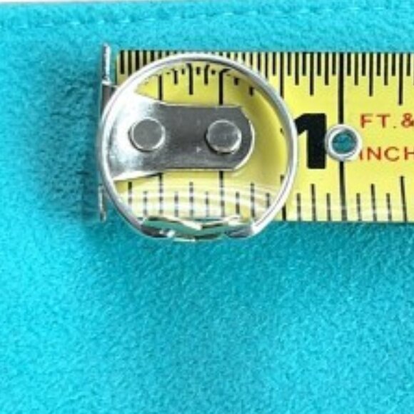 VINTAGE Tiffany & Co 18k Gold & 925 Sterling Silver Open Heart Ring - LNC - Picture 5 of 5